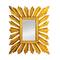 Hello Honey® 35.25" Gold Sunburst Rectangular Wall Mirror